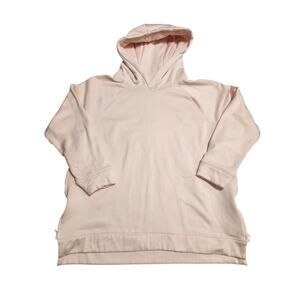 Mono B light pink super soft hoodie in medium, zipper sides